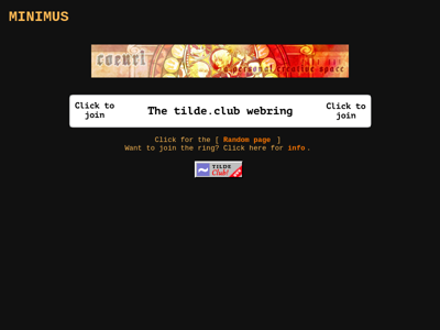 Screenshot of ~minimus