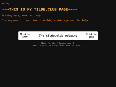 Screenshot of ~mjn