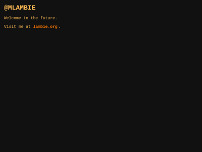 Screenshot of ~mlambie