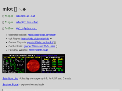Screenshot of ~mlot