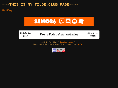 Screenshot of ~myne