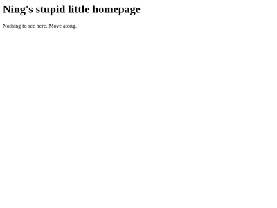 Screenshot of ~ning
