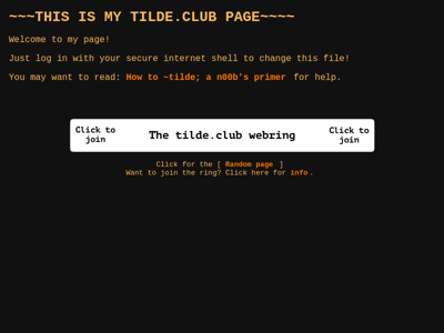 Screenshot of ~notalex