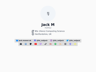 Screenshot of ~notjack