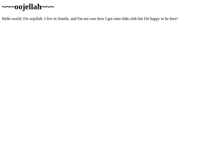 Screenshot of ~oojellah