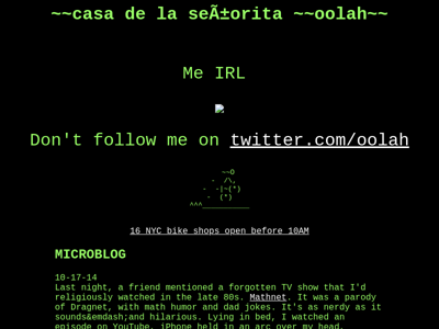 Screenshot of ~oolah