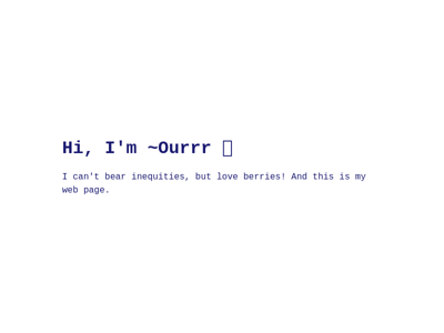 Screenshot of ~ourrr