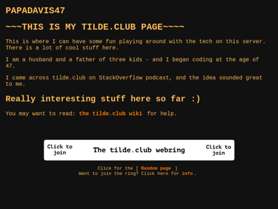 Screenshot of ~papadavis47