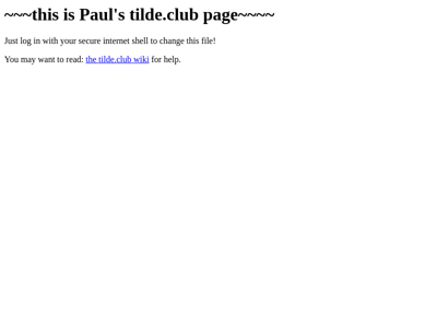 Screenshot of ~paulmwatson