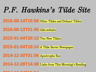Screenshot of ~pfhawkins