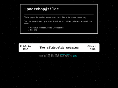 Screenshot of ~poorchop