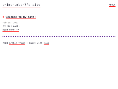 Screenshot of ~primenumber7