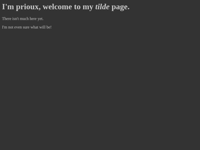 Screenshot of ~prioux