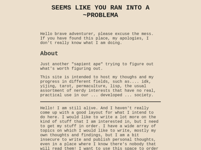 Screenshot of ~problema