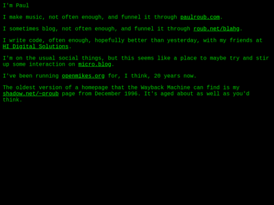 Screenshot of ~proub