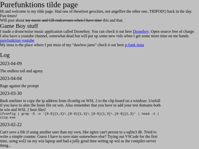 Screenshot of ~purefunktion