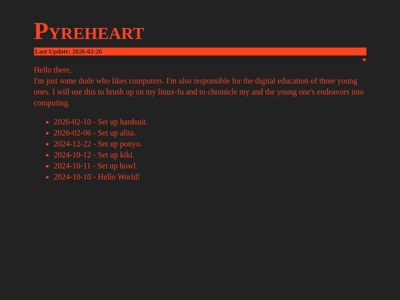 Screenshot of ~pyreheart