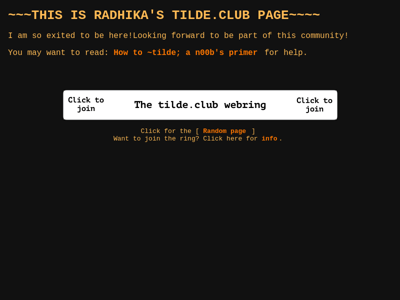 Screenshot of ~radhical