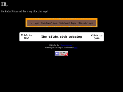 Screenshot of ~reduxflakes