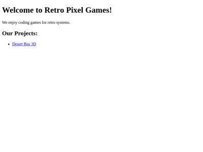 Screenshot of ~retropixelgames