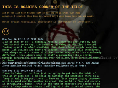 Screenshot of ~roadie