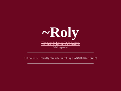 Screenshot of ~roly