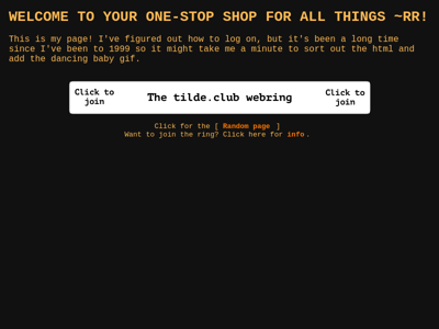 Screenshot of ~rr