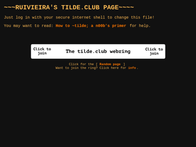 Screenshot of ~ruivieira
