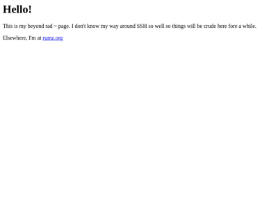 Screenshot of ~rumz