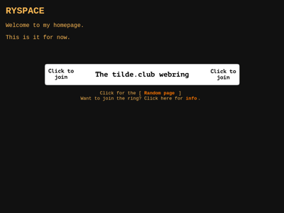 Screenshot of ~ryanmonro