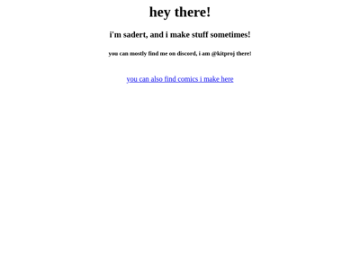 Screenshot of ~sadert