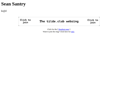 Screenshot of ~santry