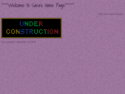 Screenshot of ~sara