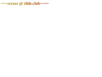 Screenshot of ~scruss