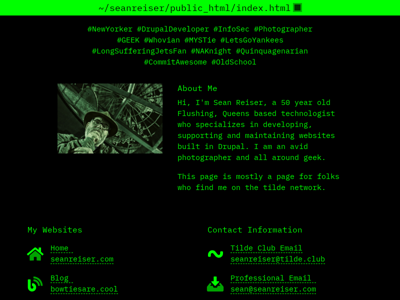 Screenshot of ~seanreiser