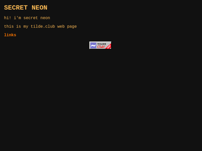 Screenshot of ~secretneon