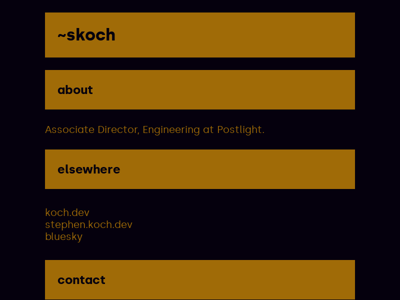 Screenshot of ~skoch