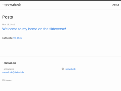 Screenshot of ~snowdusk