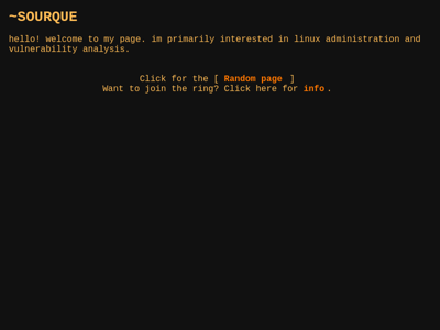 Screenshot of ~sourque