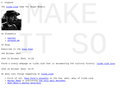 Screenshot of ~soypunk