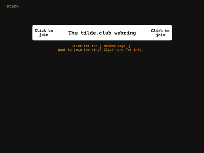 Screenshot of ~stack