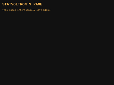 Screenshot of ~statvoltron