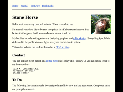 Screenshot of ~stone