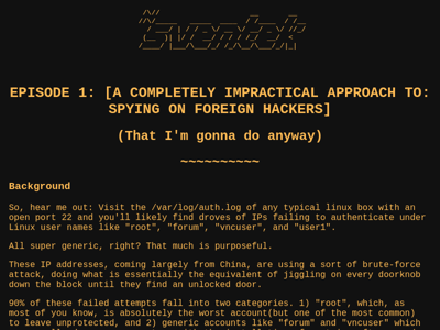 Screenshot of ~sventek