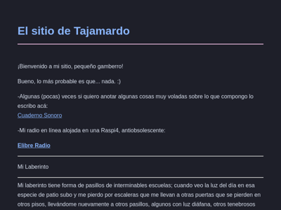 Screenshot of ~tajamardo