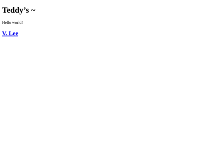 Screenshot of ~teddycs