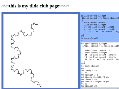 Screenshot of ~tef