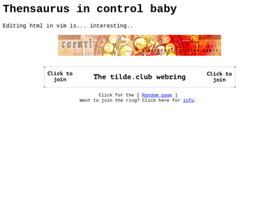 Screenshot of ~thensaurus