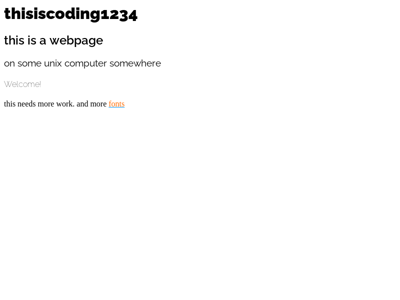 Screenshot of ~thisiscoding1234