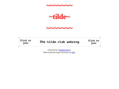 Screenshot of ~tilde